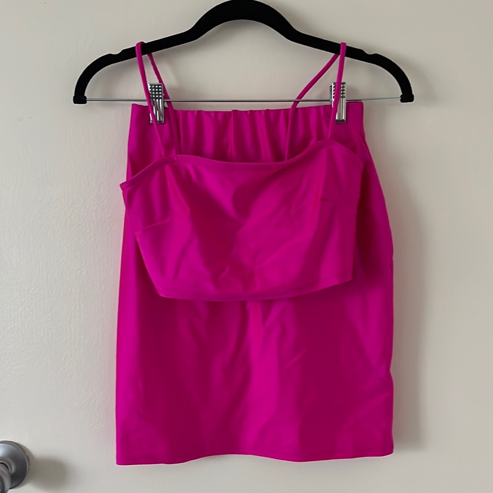 Hot pink skirt set